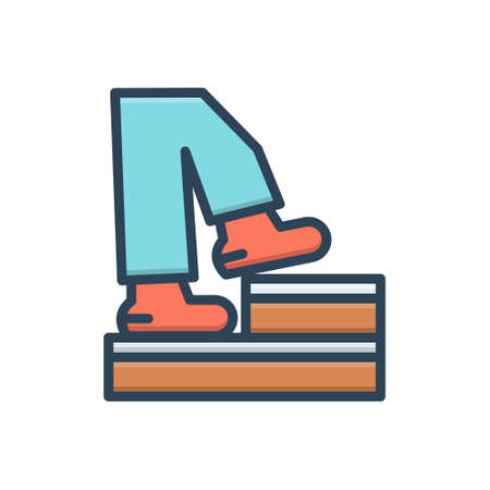 Icon for steps,footstepのイラスト素材