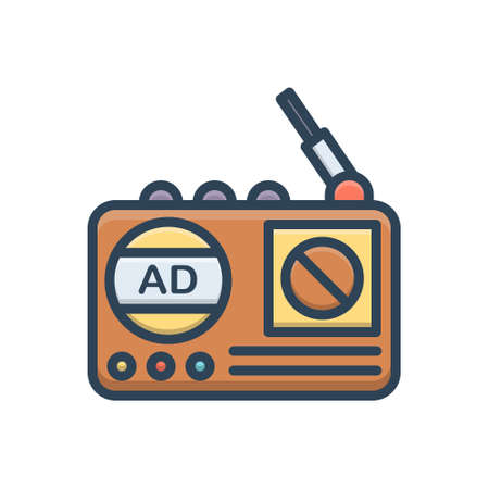 Icon for radio,advertisingの写真素材