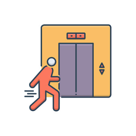 Icon for elevator, liftのイラスト素材