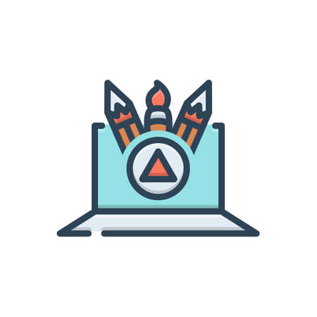 Icon for graphics,creativityのイラスト素材