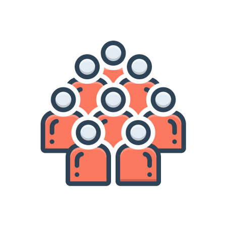 Icon for Multitude, crowdの写真素材