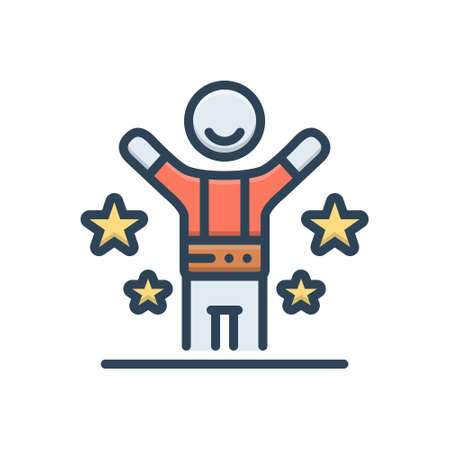 Icon for happy,fainのイラスト素材