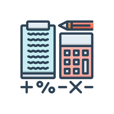 Icon for accounting,calculatorのイラスト素材