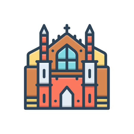 Icon for cambridge,collegeのイラスト素材