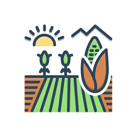 Icon for cornfield,cropのイラスト素材