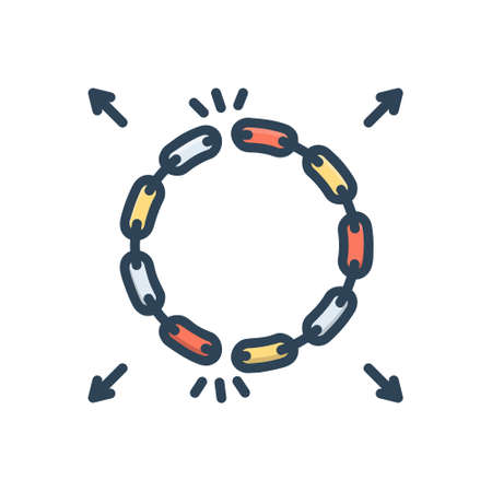 Icon for detachment,chainのイラスト素材