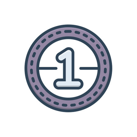 Icon for one,numberのイラスト素材