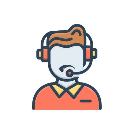 Icon for customer service,consultantのイラスト素材