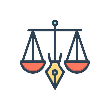 Icon for legitimacy,legalityのイラスト素材