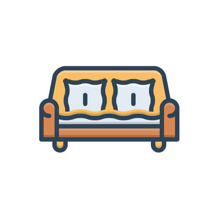 Icon for sofa,couchのイラスト素材
