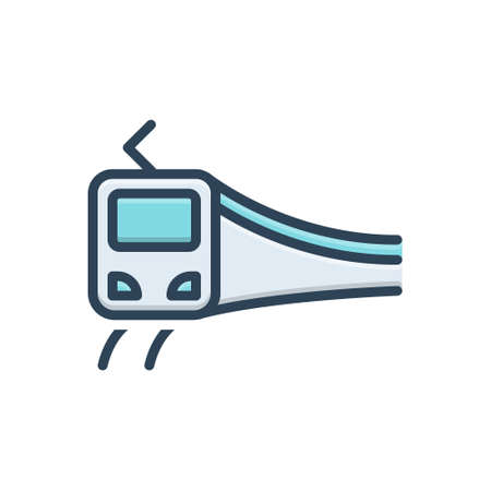 Icon for subway train,passengerのイラスト素材