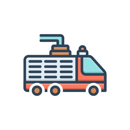Icon for fire truck,safety