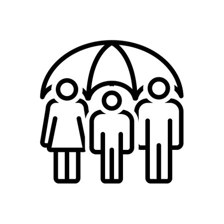 Icon for life insurance,insuranceのイラスト素材