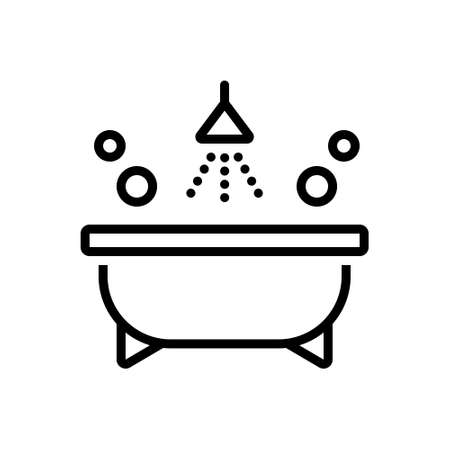 Icon for bathtub,bathroomのイラスト素材