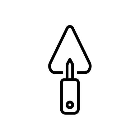 Icon for trowel ,bricklayerのイラスト素材