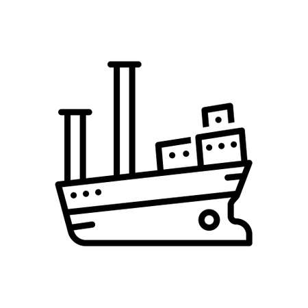 Icon for vessel,cargoのイラスト素材