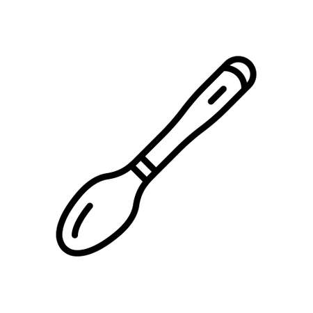 Icon for tablespoon,steelのイラスト素材