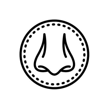 Icon for nose,smellのイラスト素材