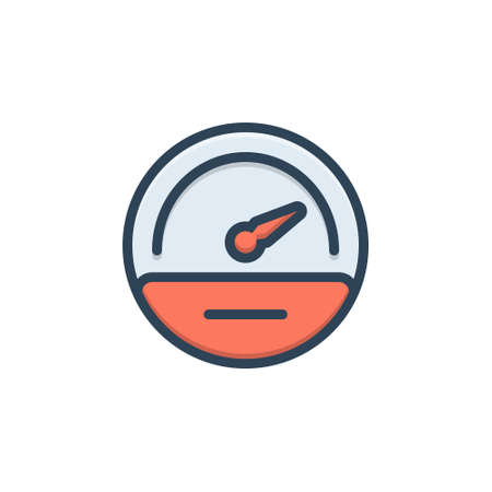 Icon for speedometer, performance, momentum, accelerate, speedometerの写真素材