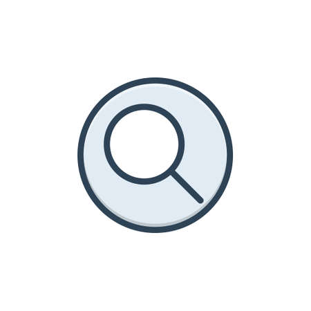 Icon for information, glass, magnifier,の写真素材