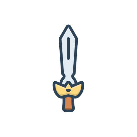Icon for sword,broadswordのイラスト素材