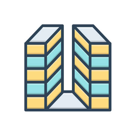 Icon for building,office buildingのイラスト素材