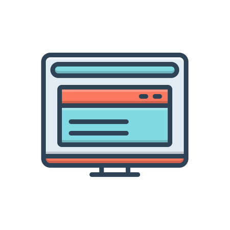Icon for website,multisiteのイラスト素材