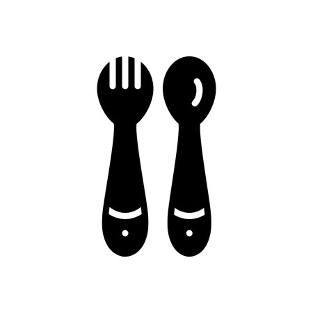 Icon for training spoon forkのイラスト素材