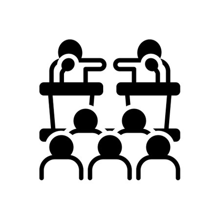 Icon for debate,parleyのイラスト素材