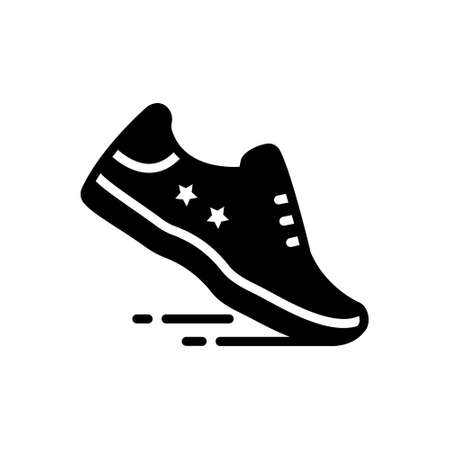 Icon for running shoeのイラスト素材