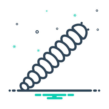 Icon for caterpillar,wormのイラスト素材