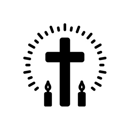 Icon for christian, piousのイラスト素材