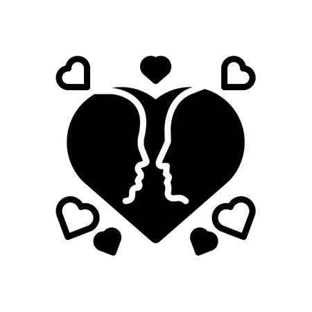 Icon for lover,couple in loveのイラスト素材