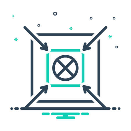 Icon for shoot,centerのイラスト素材