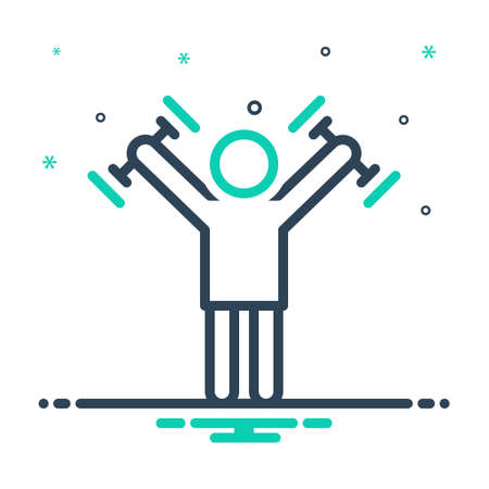 Icon for strengthen,make more forcefulのイラスト素材