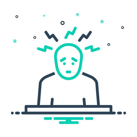 Icon for concern,anxietyのイラスト素材