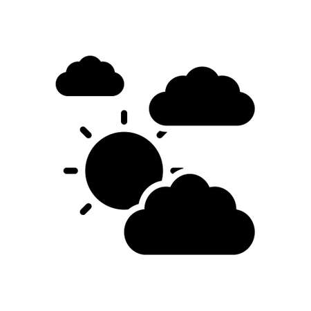 Icon for cloud, sun, weather, climate,のイラスト素材