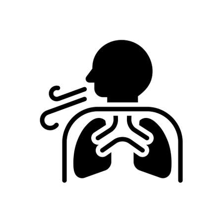 Icon for breathe,inhaleのイラスト素材