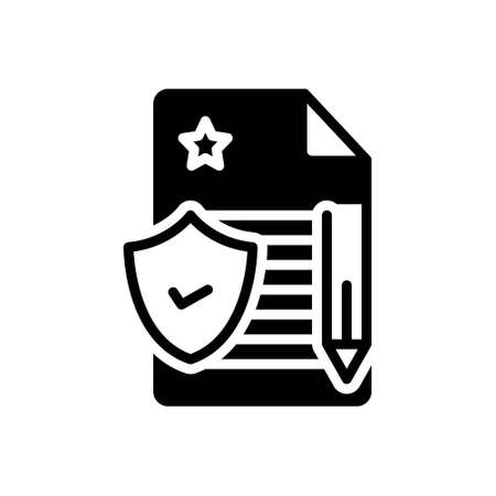 Icon for policy,insuranceのイラスト素材