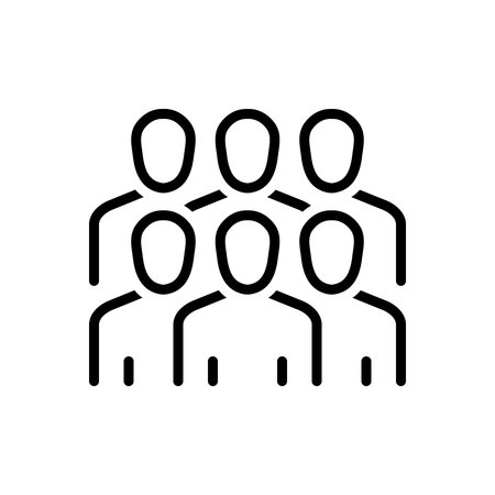 Icon for crowd, group, everyday, peopleのイラスト素材