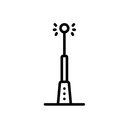 Icon for pole,lightのイラスト素材