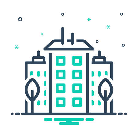 Icon for downtown,centerのイラスト素材