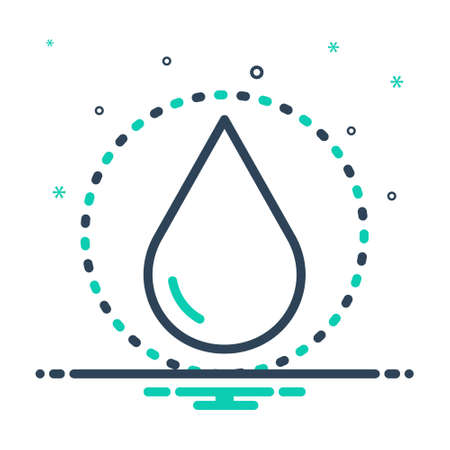 Icon for drop,raindropのイラスト素材