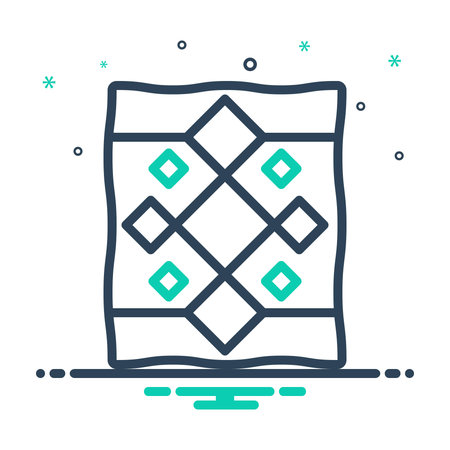 Icon for quilt,blanketのイラスト素材