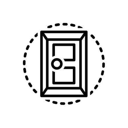Icon for door,doorknobのイラスト素材