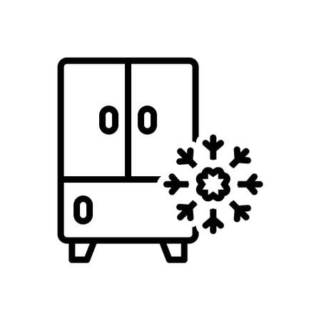 Icon for refrigerator,frostのイラスト素材