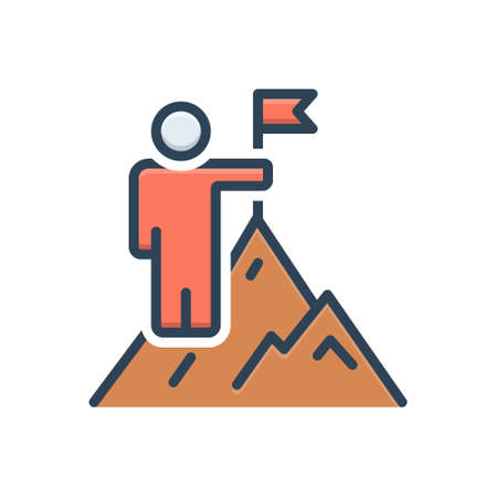 Icon for overcoming ,winのイラスト素材