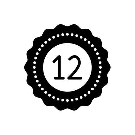 Icon for twelve,fulfillmentのイラスト素材