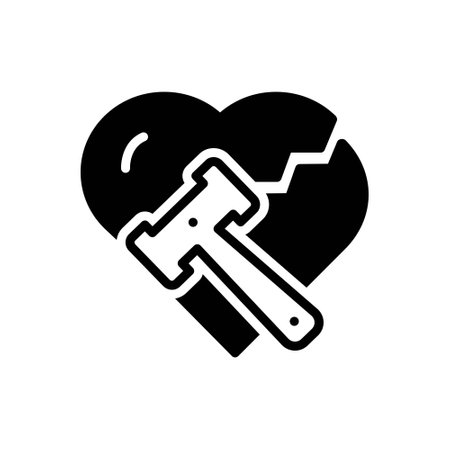 Icon for divorce,breakupのイラスト素材