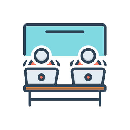 Icon for office workplace ,workingのイラスト素材
